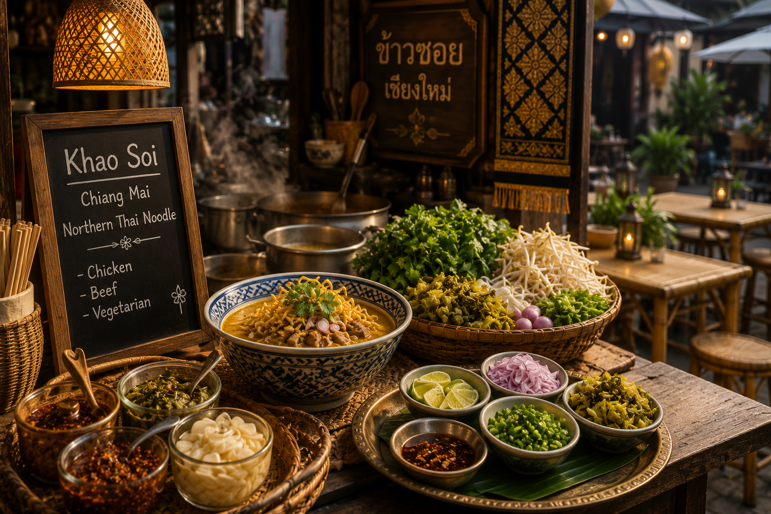 Thai street food etiquette